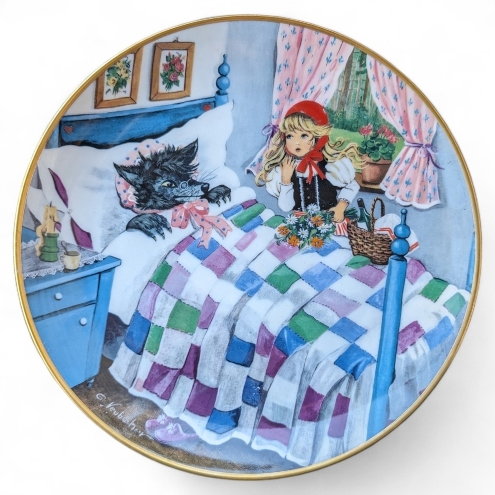 Kaiser W. Germany Rotkappchen Kaiser Little Red Riding Hood Collectors Plate